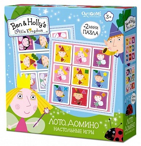 Игра настольная из серии Ben & Holly 2 в 1 – Лото и домино (Origami, 02958)